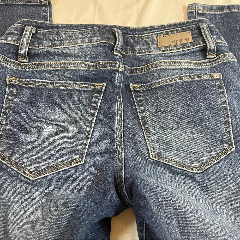 Miss‎ Me Dark Blue Ankle Skinny Jeans